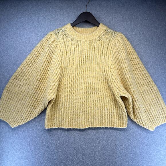 Topshop Womens Knit Sweater Size Small (US 4-6) Yellow Cute - Picture 1 of 7